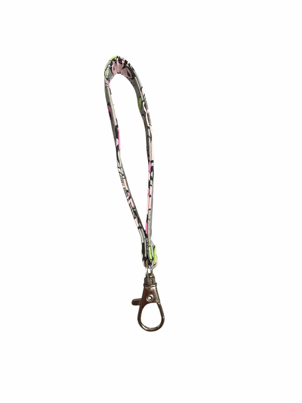 Hand Crafted Wristlet Keychain multi color floral 5 inches - Picture 2 of 3